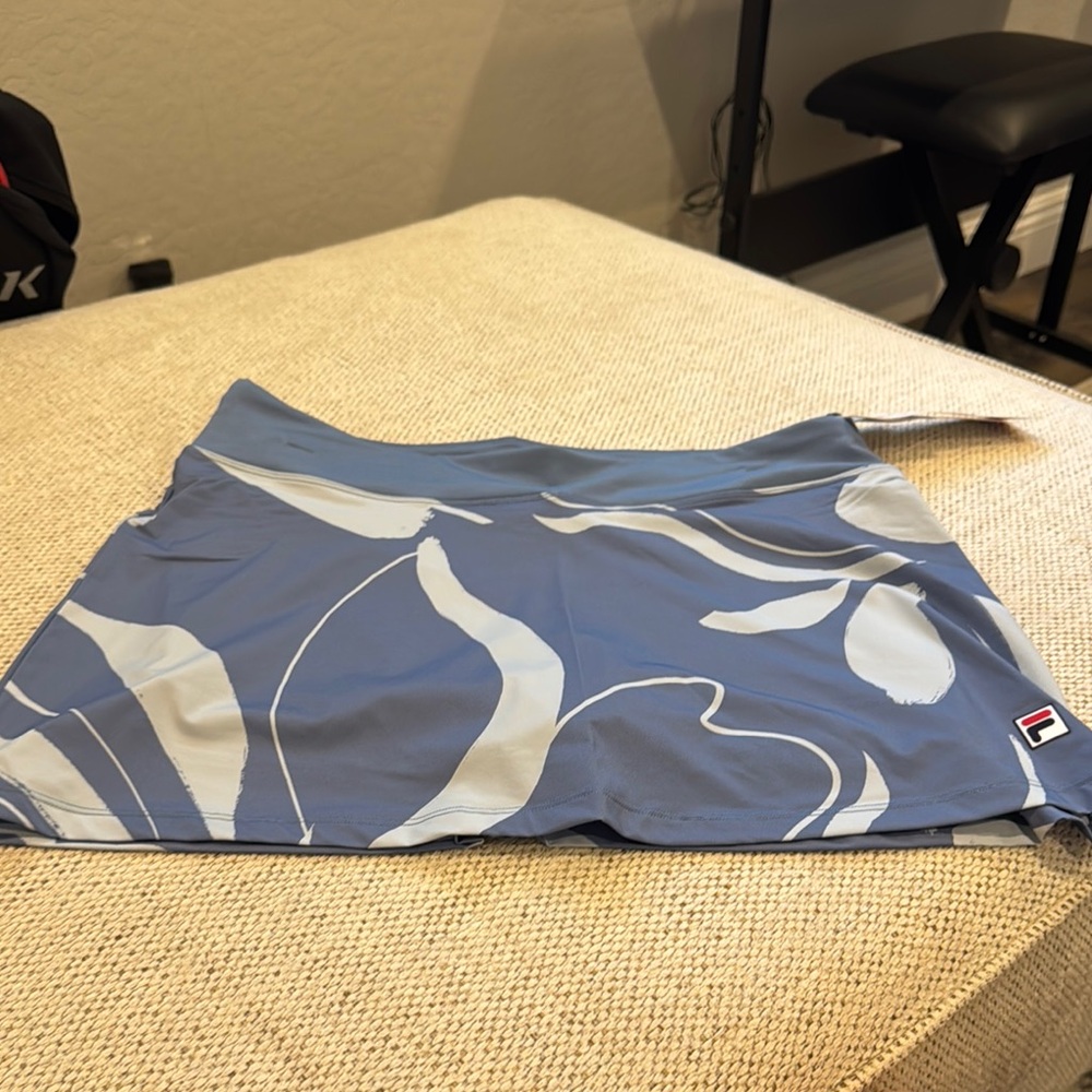 Fila Blue and White Patterned Skort